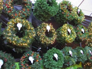 Artificial Wreaths are available from 12”-6’ with or without 
